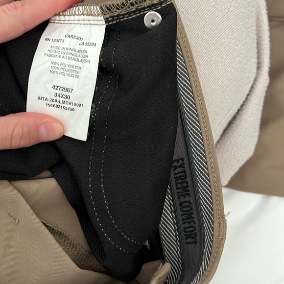 Lee performance series khaki pants. (Straight leg) 34x30 - Picture 3 of 3